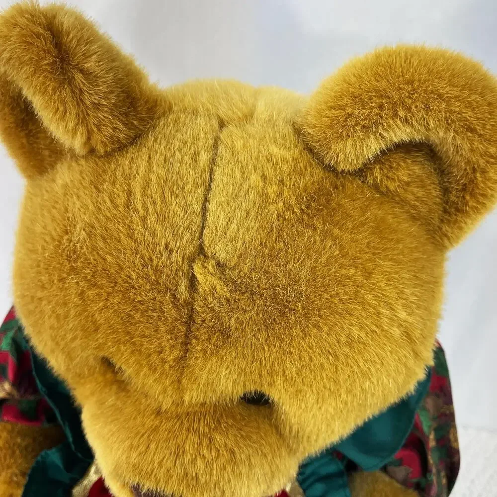 Commonwealth Christmas Mama Teddy Bear Plush Toy Decor Brown Vintage 15